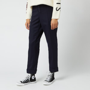 KENZO Women's Flannel Trousers - Midnight Blue
