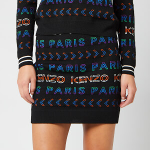 KENZO Women's Wool Allover Kenzo Jacquard Skirt - Multi