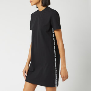Calvin Klein Jeans Women's Tape Logo T-Shirt Dress - CK Black