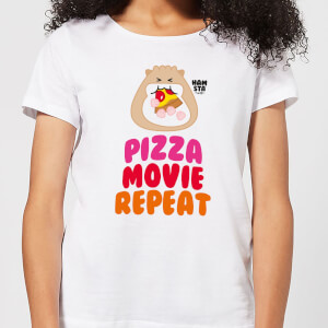 Hamsta Pizza Movie Repeat Women's T-Shirt - White