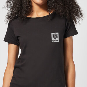Rubik's Rubiks Box Pocket Women's T-Shirt - Black