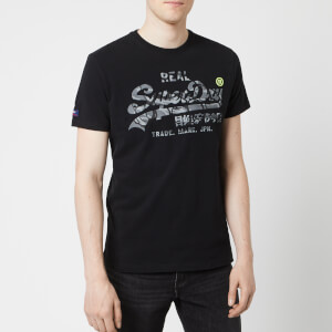 Superdry Men's Vintage Logo Camo Infill T-Shirt - Black
