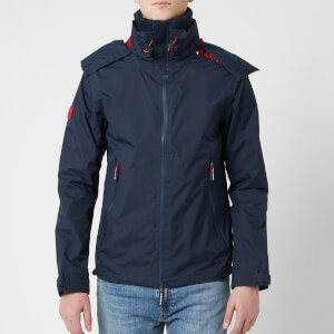 Superdry Men's Hooded Technical Cliff Hiker Jacket - Eclipse Navy/Hyper Red