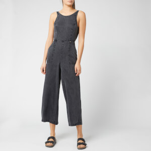 Superdry Women's Ingrid Culotte Jumpsuit - Acid Wash Black