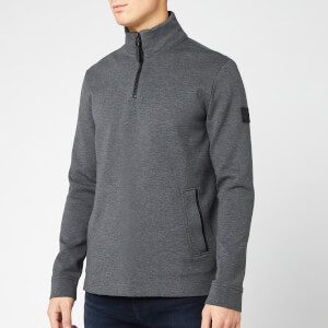 BOSS Men's Zbond Quarter Zip Jumper - Charcoal