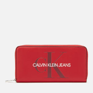 Calvin Klein Jeans Women's Large Ziparound Purse - Cherry