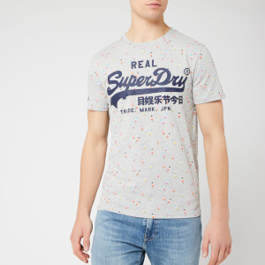Superdry Men's Vintage Logo Aop Mid T-Shirt - Grey Marl