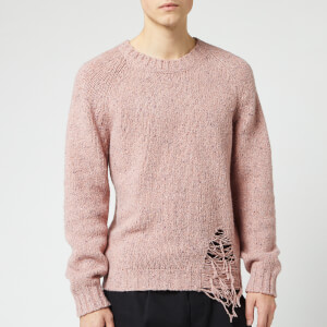 Maison Margiela Men's Distressed Jumper - Pink