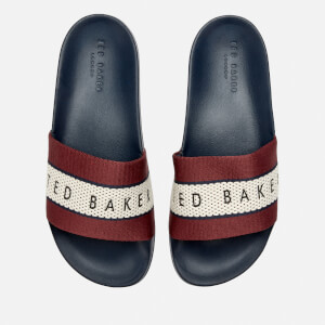 Ted Baker Men's Rastar Slide Sandals - Dark Red/Dark Blue