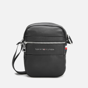 Tommy Hilfiger Men's Novelty Mix Mini Reporter Bag - Black