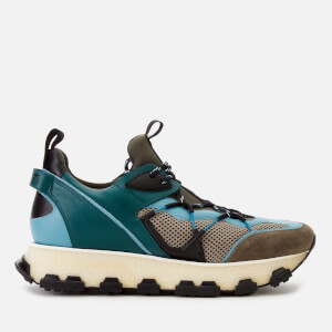 Lanvin Men's New Runner Trainers - Khaki/Blue