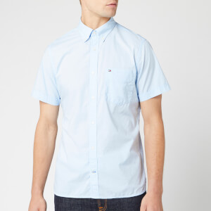 Tommy Hilfiger Men's Slim Summer Poplin Shirt - Chambray Blue