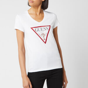 Guess Women's Short Sleeve Original T-Shirt - True White