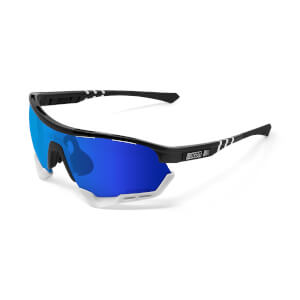 Scicon Aerotech Sunglasses SCN-XT Photochromic Blue Mirror Lens - Black Gloss Frame
