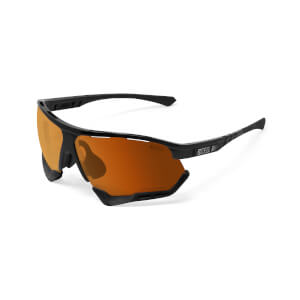 Scicon Aerocomfort Sunglasses SCN-XT Photochromic Bronze Mirror Lens - Black Gloss Frame
