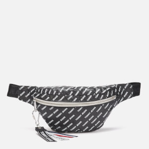 Tommy Jeans Men's Logo Tape Paper Bum Bag - All Over Logo Black