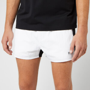 BOSS Men's Goldeye Swim Trunks - White/Black