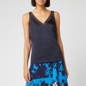 Ted Baker Women's Lilyane Mesh Trim V Neck Cami - Dark Blue