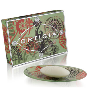 Ortigia Fico d'India Glass Plate & Soap Set