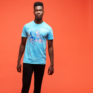 Jurassic Park Primal Raptor Unisex T-Shirt - Türkis Tie Dye