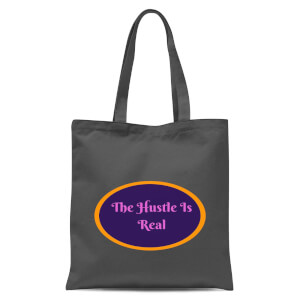 Lanre Retro The Hustle Is Real Tote Bag - Grey