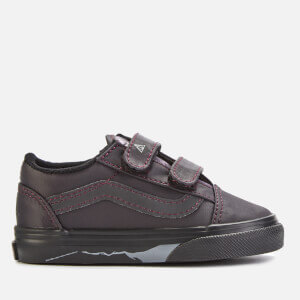 Vans X Harry Potter Toddler's Deathly Hallows Old Skool Velcro Trainers - Black