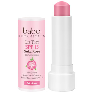 Babo Botanicals SPF15 Tinted Lip Conditioner - Seka Rose 0.15oz