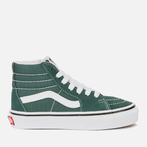 Vans Kids' Sk8-Hi Trainers - Trekking Green/True White
