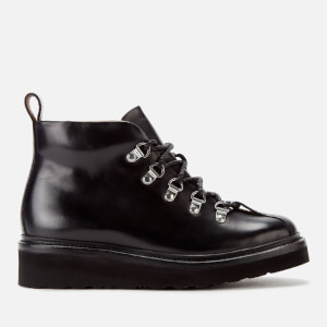 Grenson Women's Bridget Leather Hiking Style Boots - Black