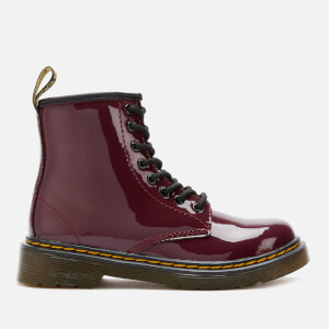 Dr. Martens Kid's 1460 Patent Leather Lace-Up Boots - Plum