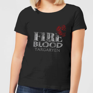 Game of Thrones Fire And Blood dames t-shirt - Zwart