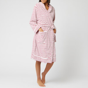 Joules Women's Rita Fluffy Dressing Gown - Stripe