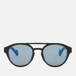 Moncler Men's Acetate Sunglasses - Black/Blue Mirror