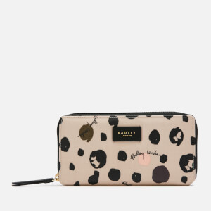 Radley Women's Bubble Dog Large Zip Around Matinee Purse - Dove Grey