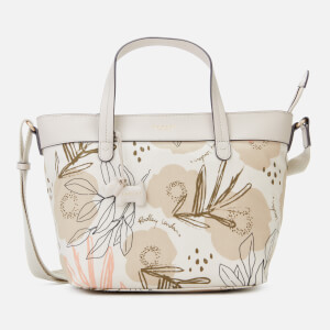 Radley Women's Desert Floral Medium Zip Top Multiway Bag - Chalk