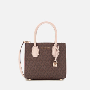 MICHAEL MICHAEL KORS Women's Mercer Medium Acordian Messenger Bag - Brown/Soft Pink