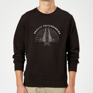 Braille Skateboarding Limited Edition Bridge Sunset Sweatshirt - Black