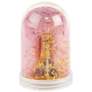 Snow Globe/Photo Frame Gold Glitter