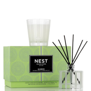 NEST Fragrances Limited Edition Bamboo Petite Candle and Reed Diffuser Set