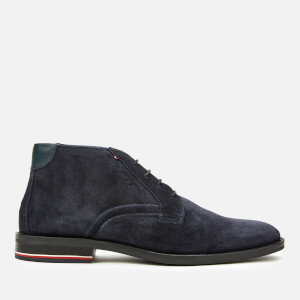 Tommy Hilfiger Men's Signature Hilfiger Suede Desert Boots - Midnight