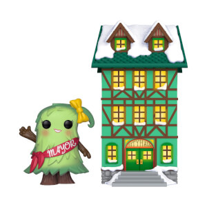 Figura Funko Pop! Town - Ayuntamiento con Alcalde Patty Noble - Pop! Holiday