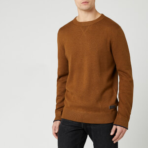 Joules Men's Eskdale Knit Jumper - Burnt Caramel Marl