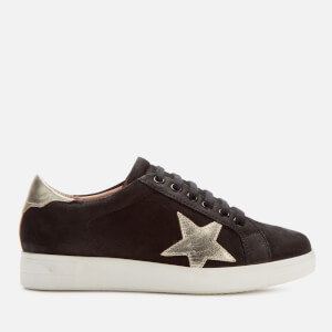 Dune Women's Edris Leather Low Top Trainers - Black