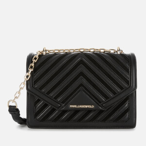 Karl Lagerfeld Women's K/Klassik Quilted Small Shoulder Bag - Black/Gold