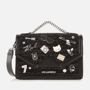 Karl Lagerfeld Women's K/Klassik Pins Shoulder Bag - Black