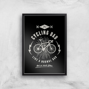 Cycling Dad Art Print