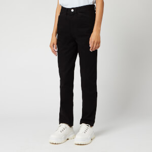 JW Anderson Women's JWA Anchor Embroidery Skinny Jeans - Black