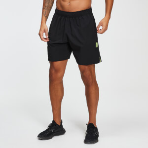 MP Training Men's Stretch Woven 7 Inch Shorts - Black