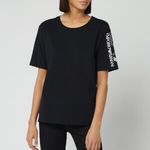 Emporio Armani EA7 Women's Side Logo T-Shirt - Black