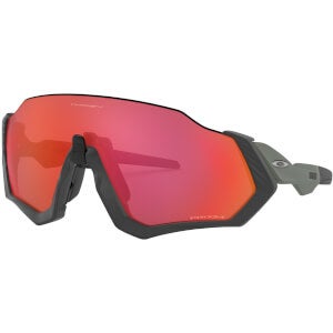 Oakley Flight Jacket Sunglasses - Matte Carbon/Prizm Trail Torch